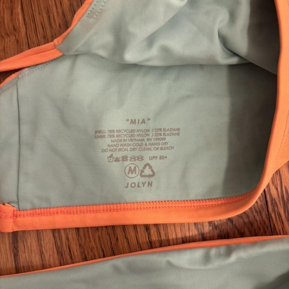 Jolyn Clothing Orange and Light Blue Bikini - Picture 4 of 4
